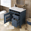 Meuble de salle de bain moderne de 30 pouces avec lavabo et rangement