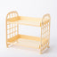 Double Storage Rack Kitchen Small Shelf Desktop Storage Rack Bathroom Sink Plastic Organizing Rack - Korvel