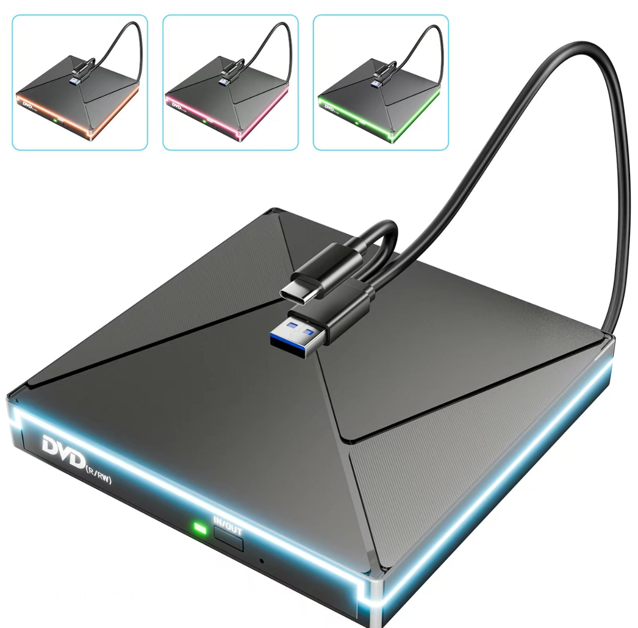 MemoraDrive USB-C DVD Burner - Korvel