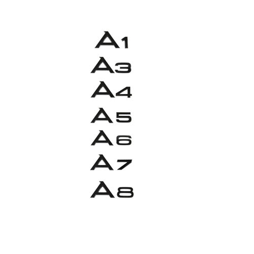 Premium Audi Logo Decals for A3, A4, A5, A6, A8 Models