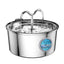 Distributeur d'eau intelligent en acier inoxydable premium pour animaux de compagnie