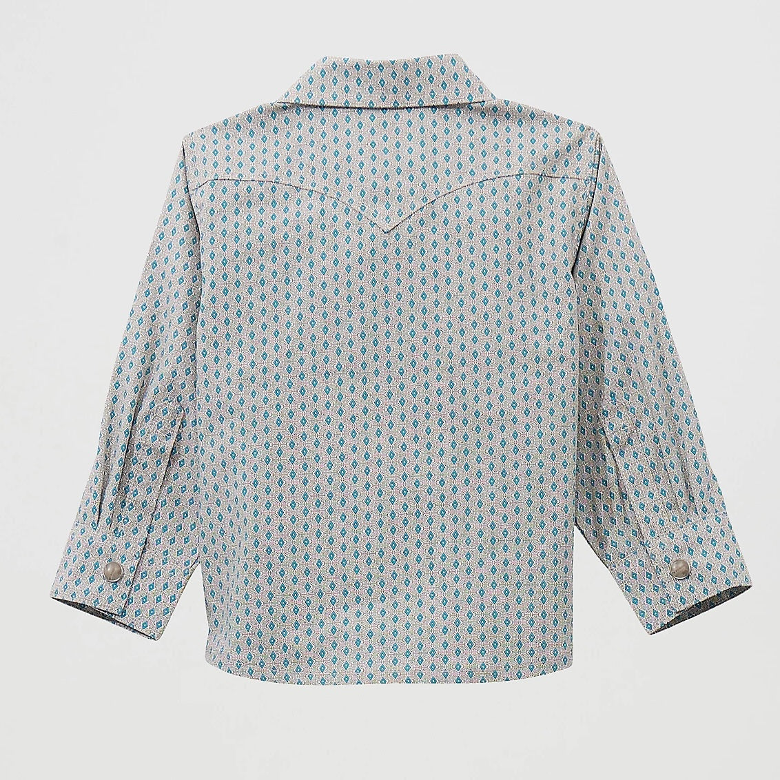 Stylish Grey and Blue Printed Shirt for Baby Boys - Korvel
