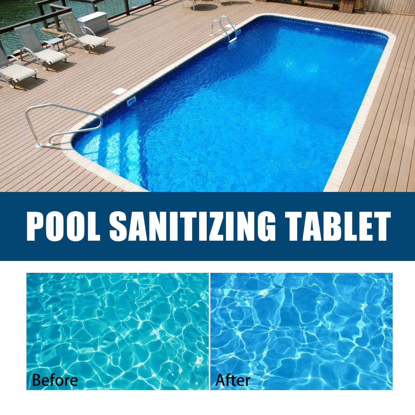 Premium Pool Chlorinated Tablets for Water Quality