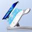 Folding 3-in-1 wireless charger suitable for iPhone earphones, watches, wireless fast charging phone holder - Korvel