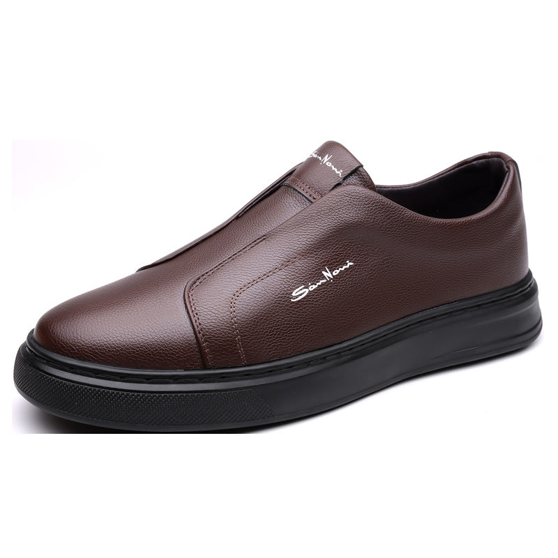 Sneakers with a casual style and anti slip lace up flat bottom with soft sole and soft surface can be easily kicked with one foot - Korvel