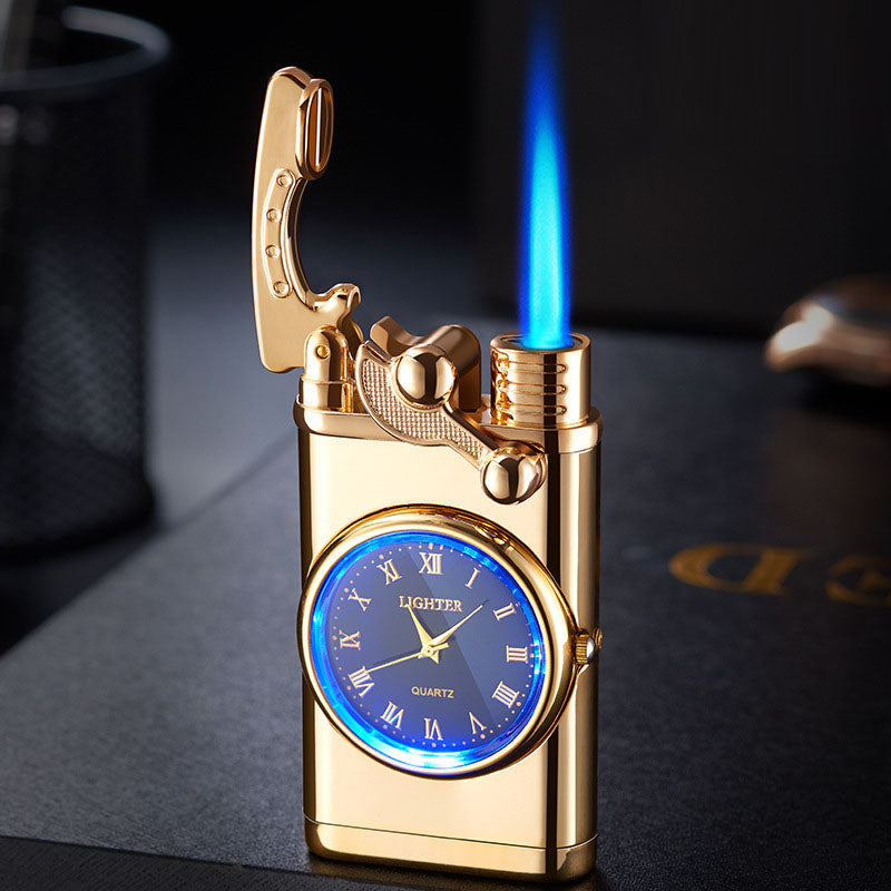 Multi functional electronic watch cigarette lighter integrated into one machine, versatile men's gift lighter - Korvel