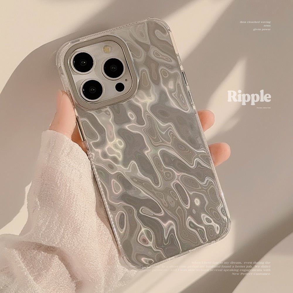 Coque Premium en Motif Argenté pour iPhone 15 Pro