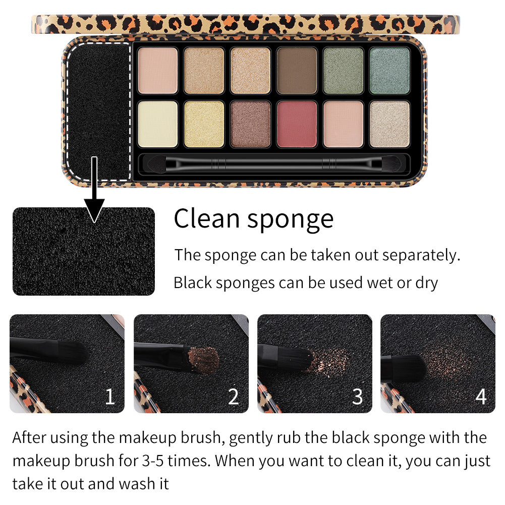 Romantic Beauty Multicolor Leopard Eye Shadow Palette