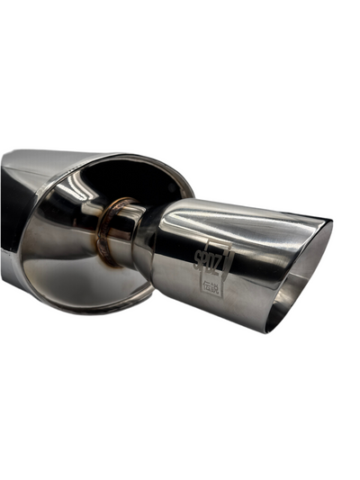 SPDZ1 World Spec Performance Muffler - 2.5" Inlet, 3.5" Outlet - Korvel