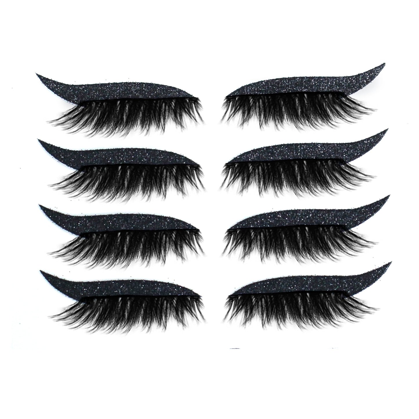 New Glitter Self-Adhesive Eyeliner Eyeshadow Sticker Double Eyelid False Eyelashes Waterproof Party Eye Makeup Sticker - Korvel