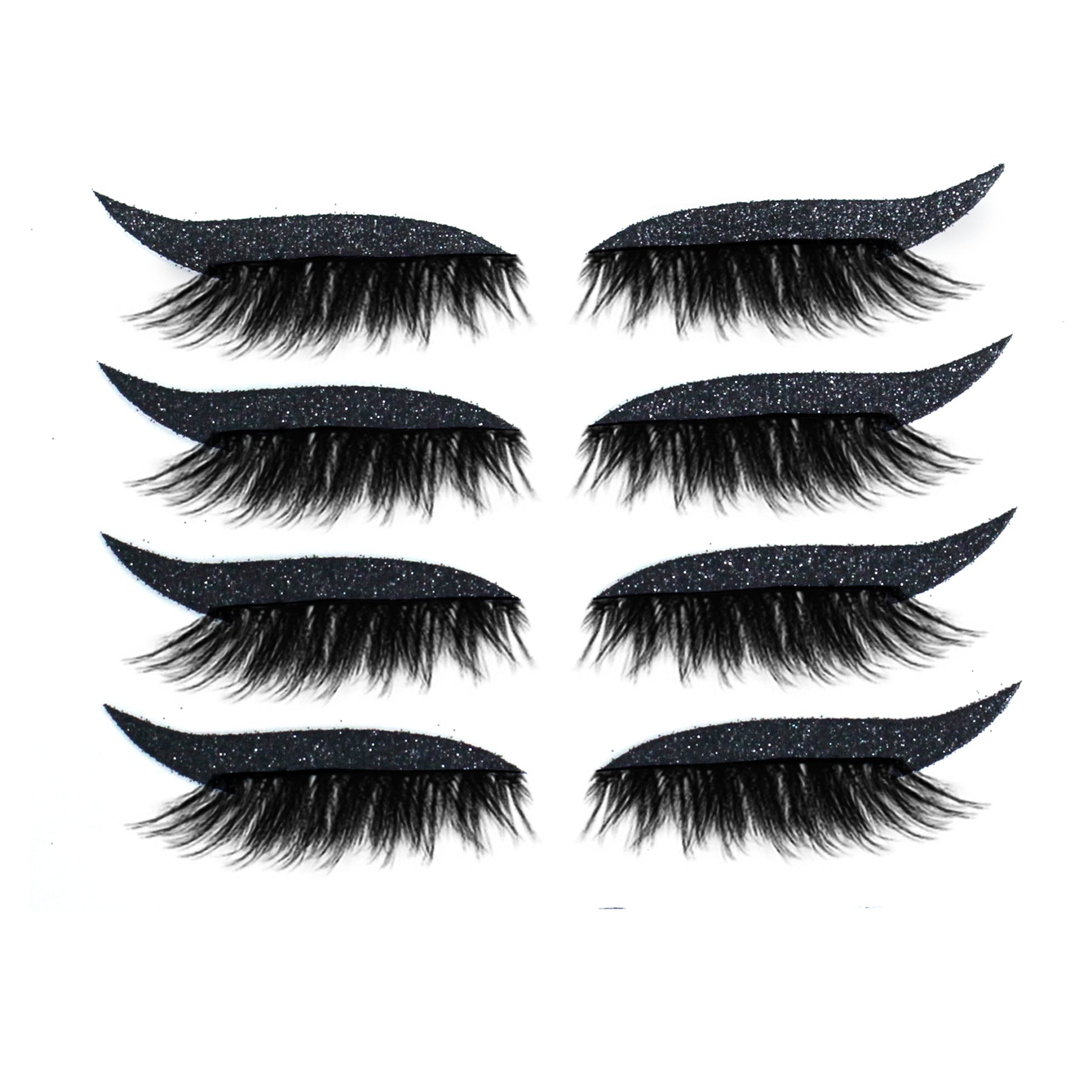 New Glitter Self-Adhesive Eyeliner Eyeshadow Sticker Double Eyelid False Eyelashes Waterproof Party Eye Makeup Sticker - Korvel