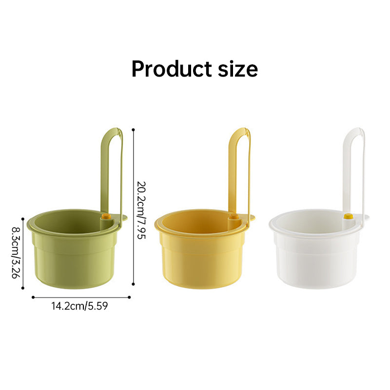 Adjustable Hanging Sink Drain Basket for Kitchen Sink, Food Waste Separator, Filter Basket & Fruit Washing Strainer - Korvel