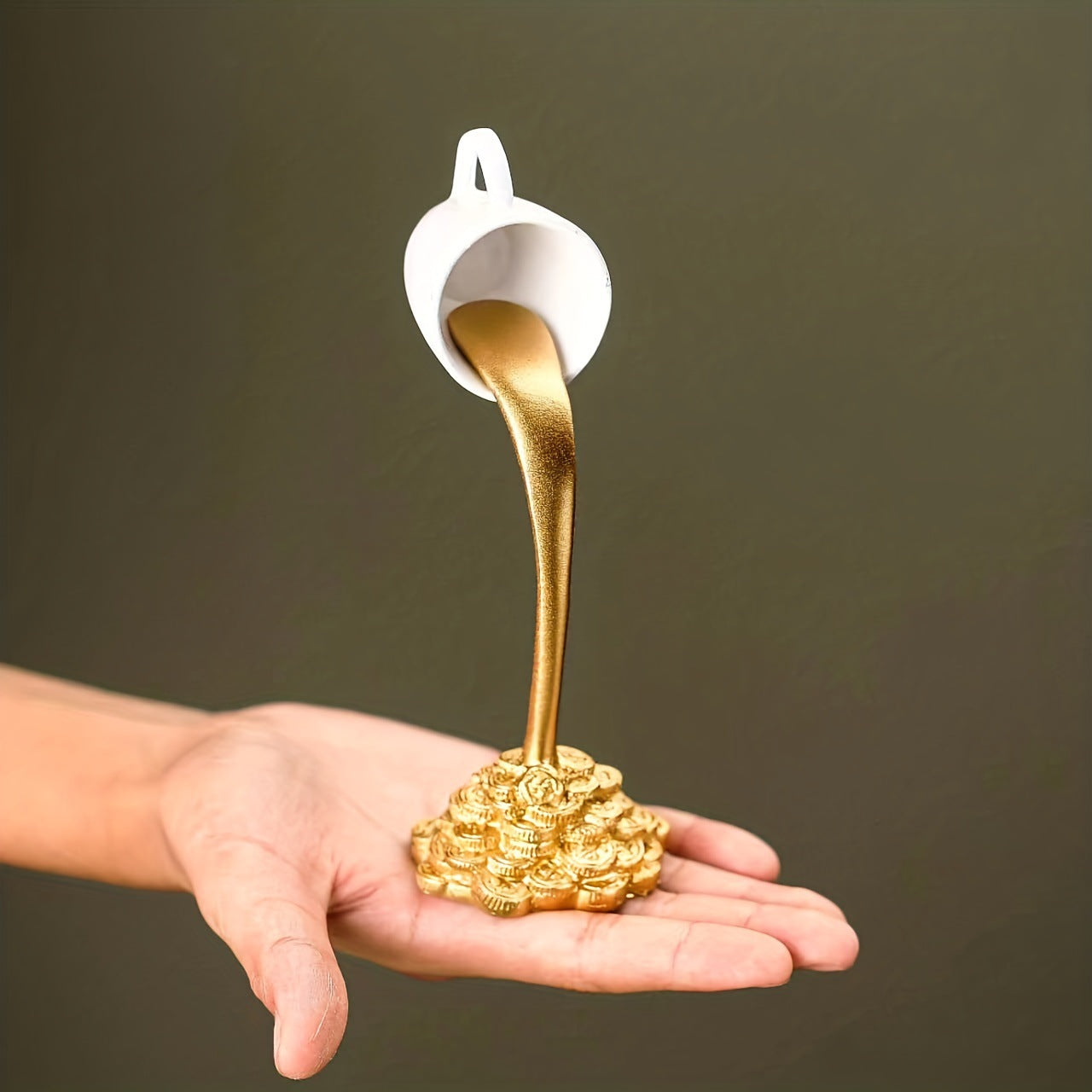 Decorative ornament floating coffee cup resin ornament home ornament floating coffee cup ornament - Korvel