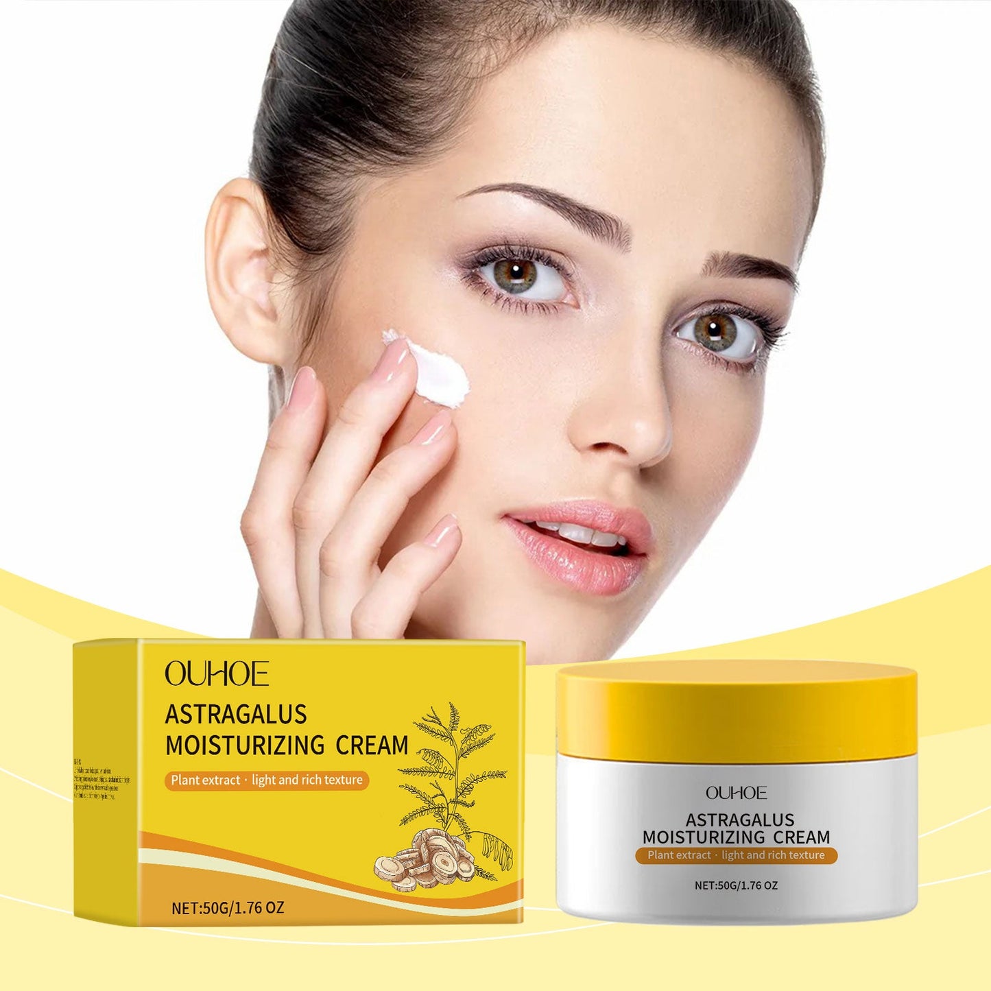 Astragalus Cream, Brightening, Hydrating, Firming, Brightening, Moisturizing And Non-Greasy Skin Care Moisturizer - Korvel