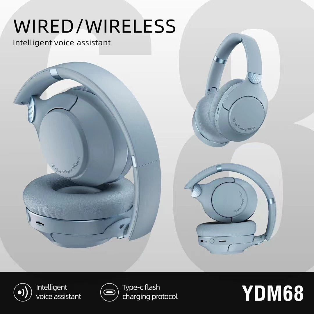 YDM68 new wireless Bluetooth headset with heavy bass gaming headset - Korvel