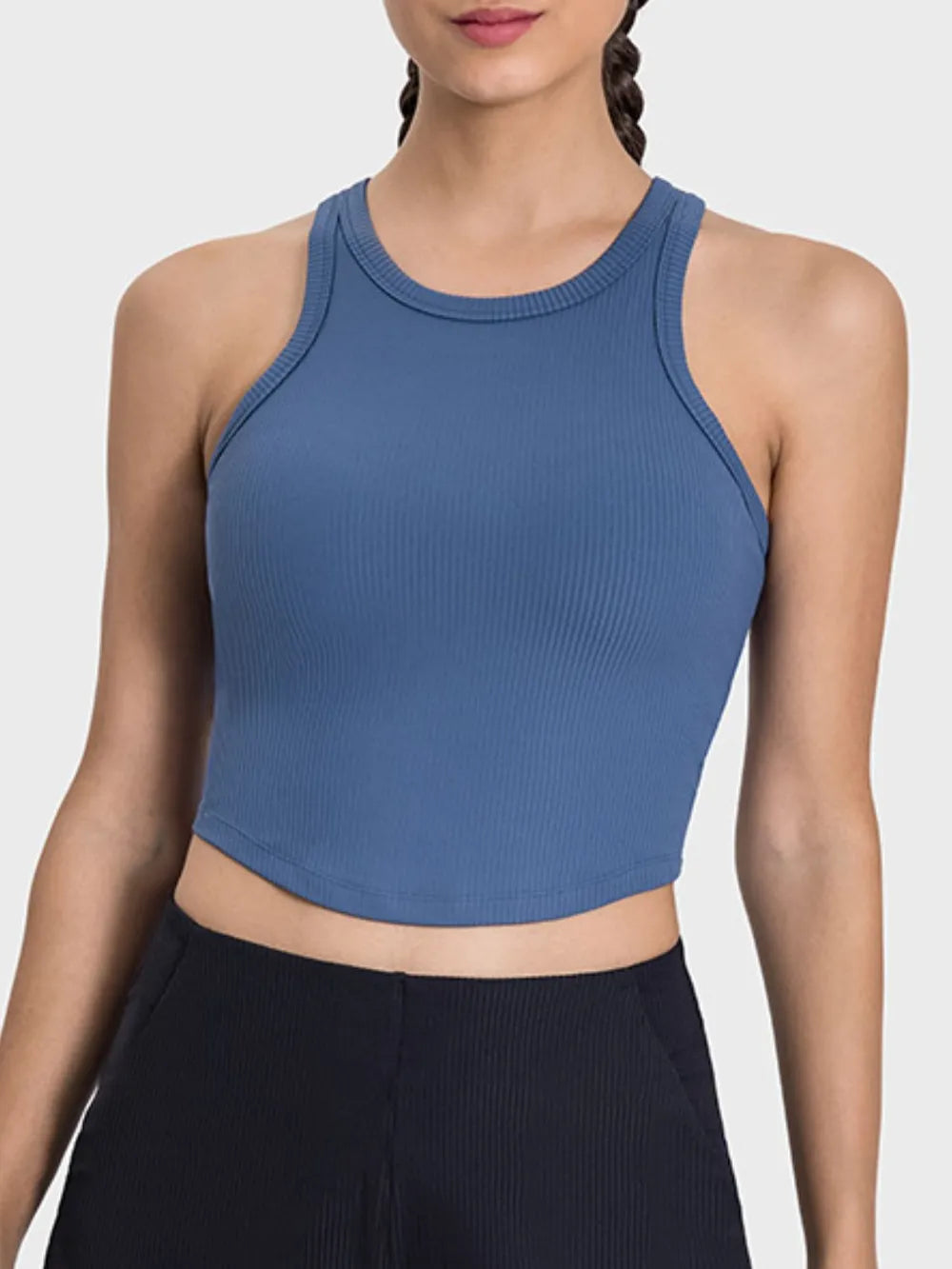 Camiseta Activa de Cuello Redondo y Espalda Racerback