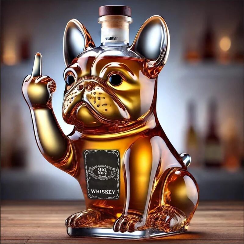 10Oz Funny Middle Finger Duck/Turtle/Dog Whisky Glass Decanter – Bar/Office/Home Decor. - Korvel
