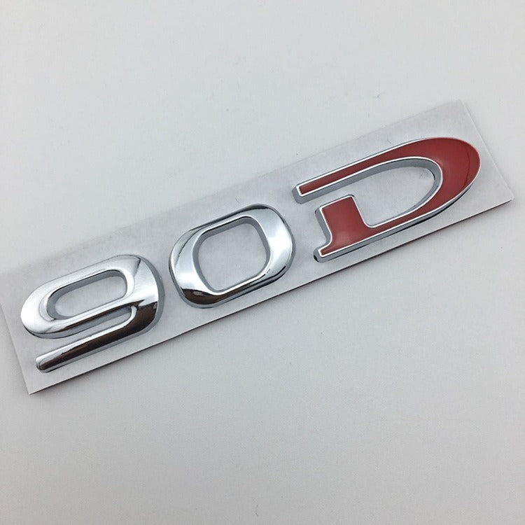 Premium Metal Tail Label Sticker for Tesla Models