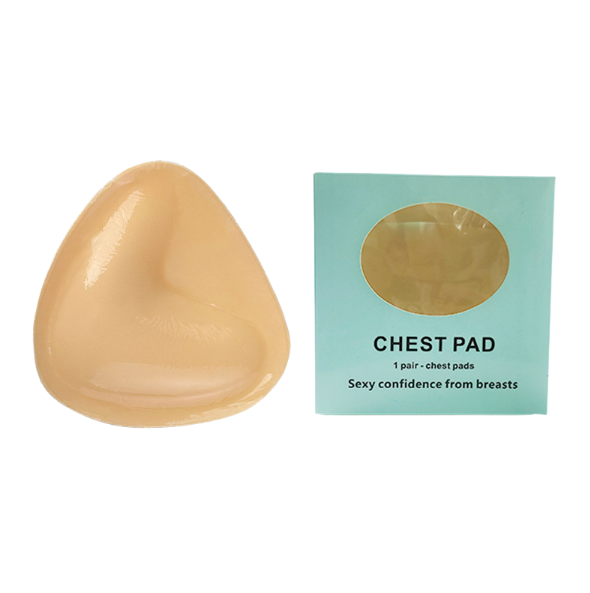 Triangle V-shaped thickened sponge chest patch small chest display large female double-sided self-adhesive chest pad - Korvel