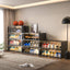 Black Glass Door Shoe Box Shoe Storage Cabinet For Sneakers With RGB Led Light - Korvel