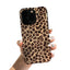 Feather Brown Leopard Pattern iPhone Case