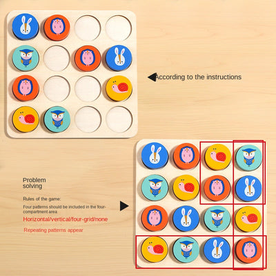 Puzzle early education, children's toys, thinking enlightenment, kindergarten, simple entry-level Sudoku puzzle game - Korvel