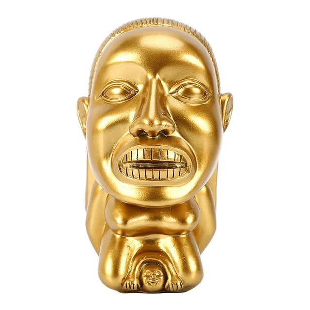 Indiana Jones Idol Golden Fertility Statue Resin Fertility Idol Sculpture with Eye Scale Raiders of The Lost Ark Cosplay Props - Korvel
