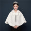 Bride's wedding dress fur shawl women's warm white cloak cheongsam jacket red cloak - Korvel