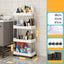 Kitchen multi layer vegetable basket rack floor-standing removable vegetable storage household multi functional trolley - Korvel