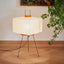 Japanese retro rice paper table lamp style wabi sabi style ins cross-border high-end atmosphere bedside table lamp - Korvel