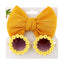 Personalized girl fashion glasses, baby headband set, sun visor - Korvel