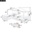 Twin Size House Platform Bed with Three Storage Drawers White - Korvel