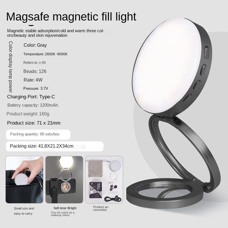 YSH-126 Luz de Relleno Magnética LED para Teléfonos para Fotografía y Video