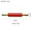 Wooden Handle Silicone Rolling Pin Rolling Pin Roller Flour Pin Small Medium And Large Household Baking Tools And Kitchenware - Korvel
