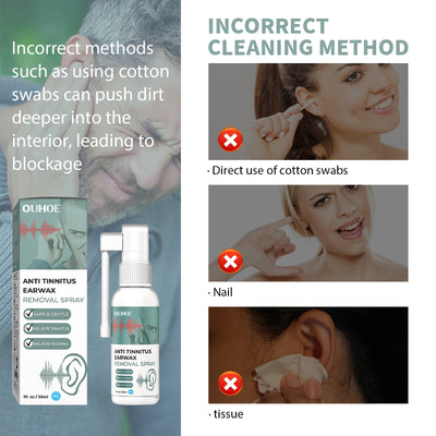 Tinnitus Spray, Relieve Tinnitus Earplug Clean Earwax Ear Health Care Spray - Korvel