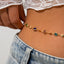 Bohemian style inlaid colorful crystal body chain ins style alloy versatile waist chain - Korvel
