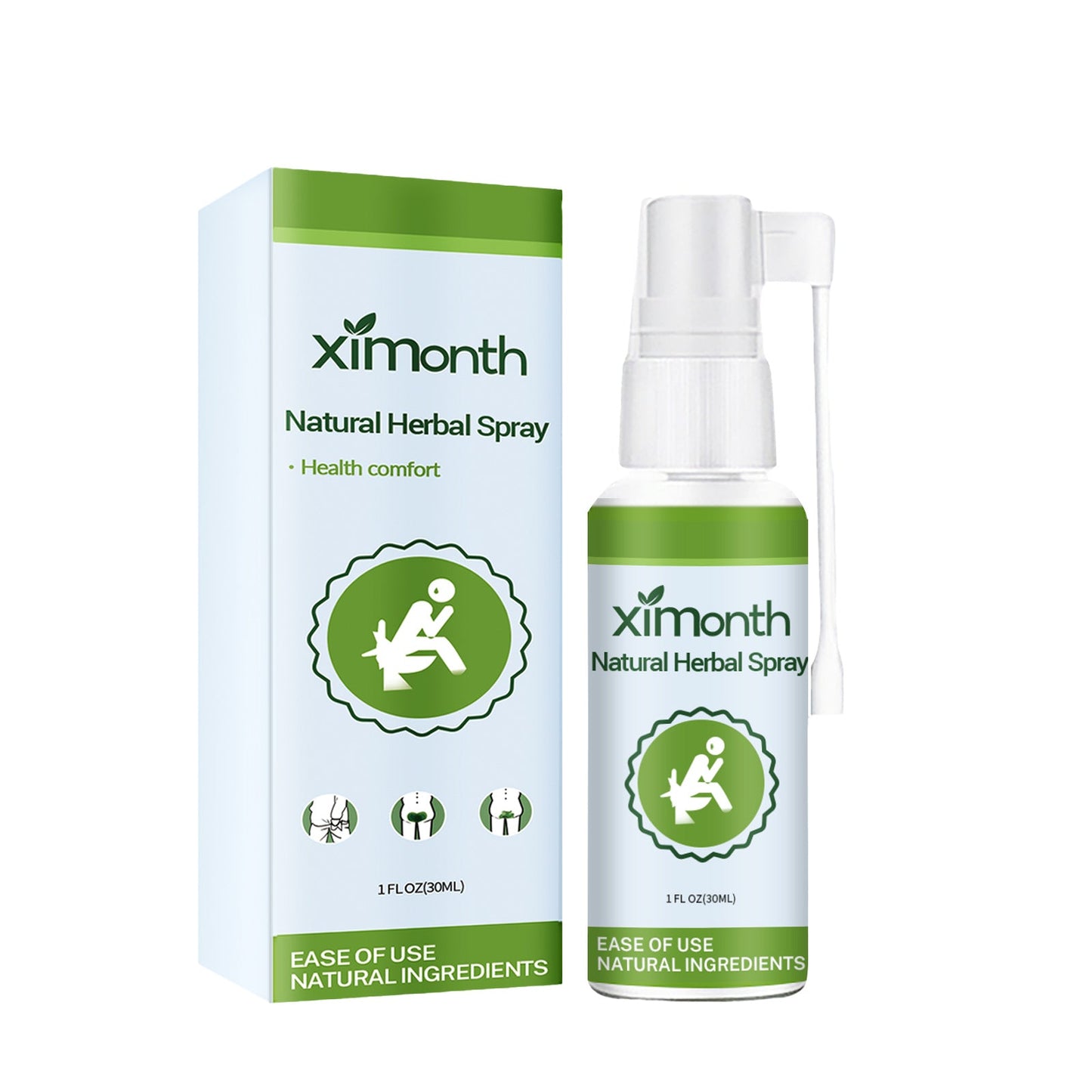 Natural Herbal Hemorrhoid Spray, Soothing Perianal Itchiness And Soothing Anal Care Spray - Korvel