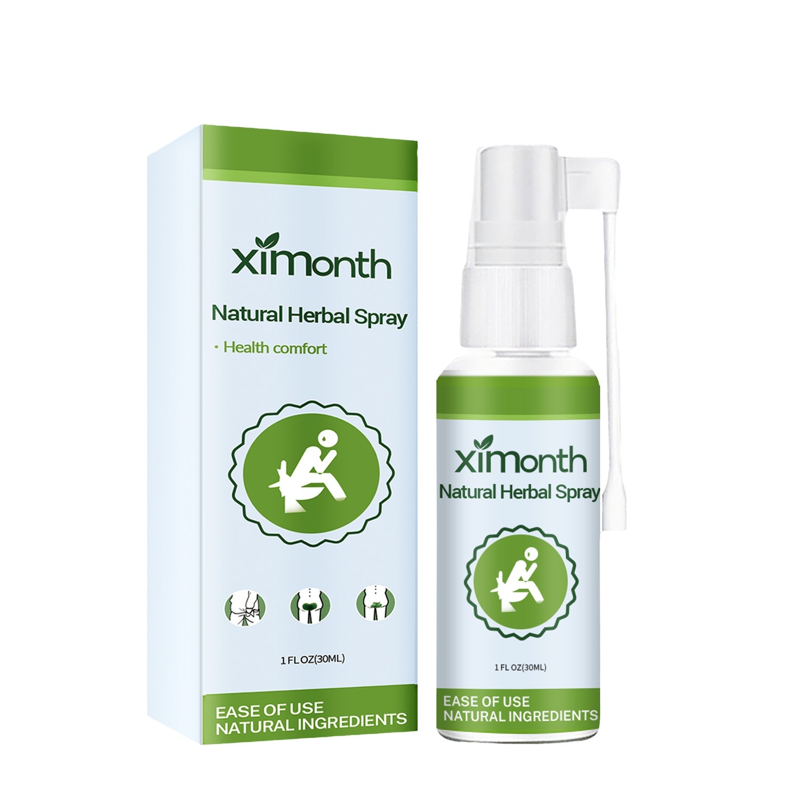 Natural Herbal Hemorrhoid Spray, Soothing Perianal Itchiness And Soothing Anal Care Spray - Korvel