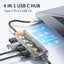 ASOMETECH Hub USB C 4-en-1 pour MacBook et plus