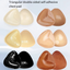 Triangle V-shaped thickened sponge chest patch small chest display large female double-sided self-adhesive chest pad - Korvel