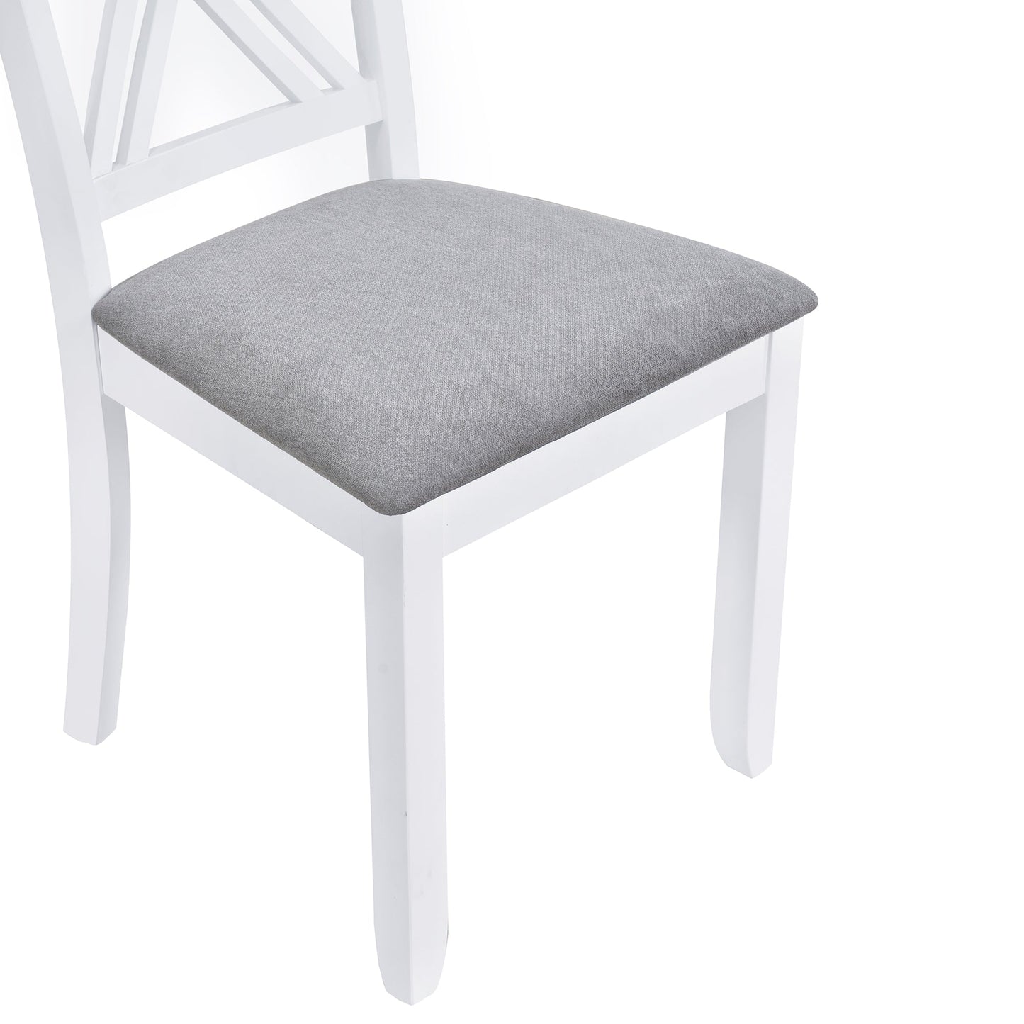 Ensemble de salle à manger rustique minimaliste en bois TOPMAX 5 pièces