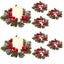 Christmas wreath desktop home decoration simulation pine cone ornament Christmas flower candle holder - Korvel