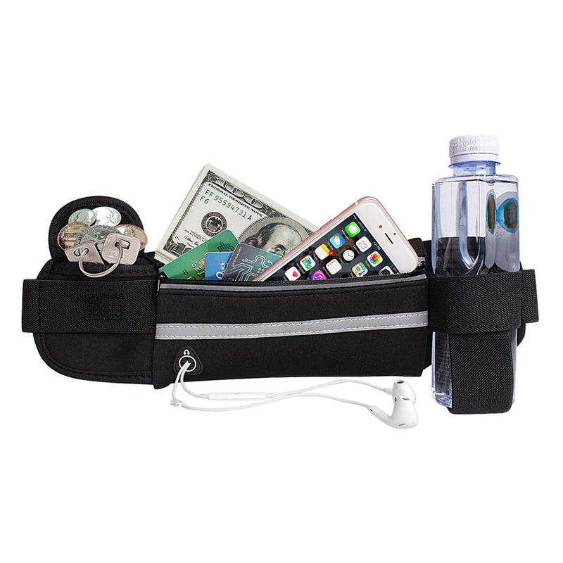 Fashion mini fanny pack for women men Portable convenient USB waist pack Travel multifunctional waterproof phone belt bag - Korvel