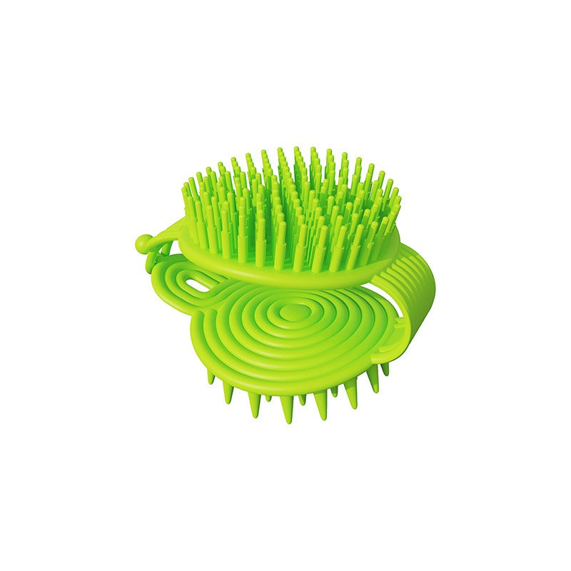 Soft adhesive double-sided hair brush massager for adults and children hair brush for gods bathroom shower brush head massage - Korvel