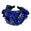 Fabric Flower Heavy Industry Wide Edge Crystal Super Immortal Women's Headband - Korvel