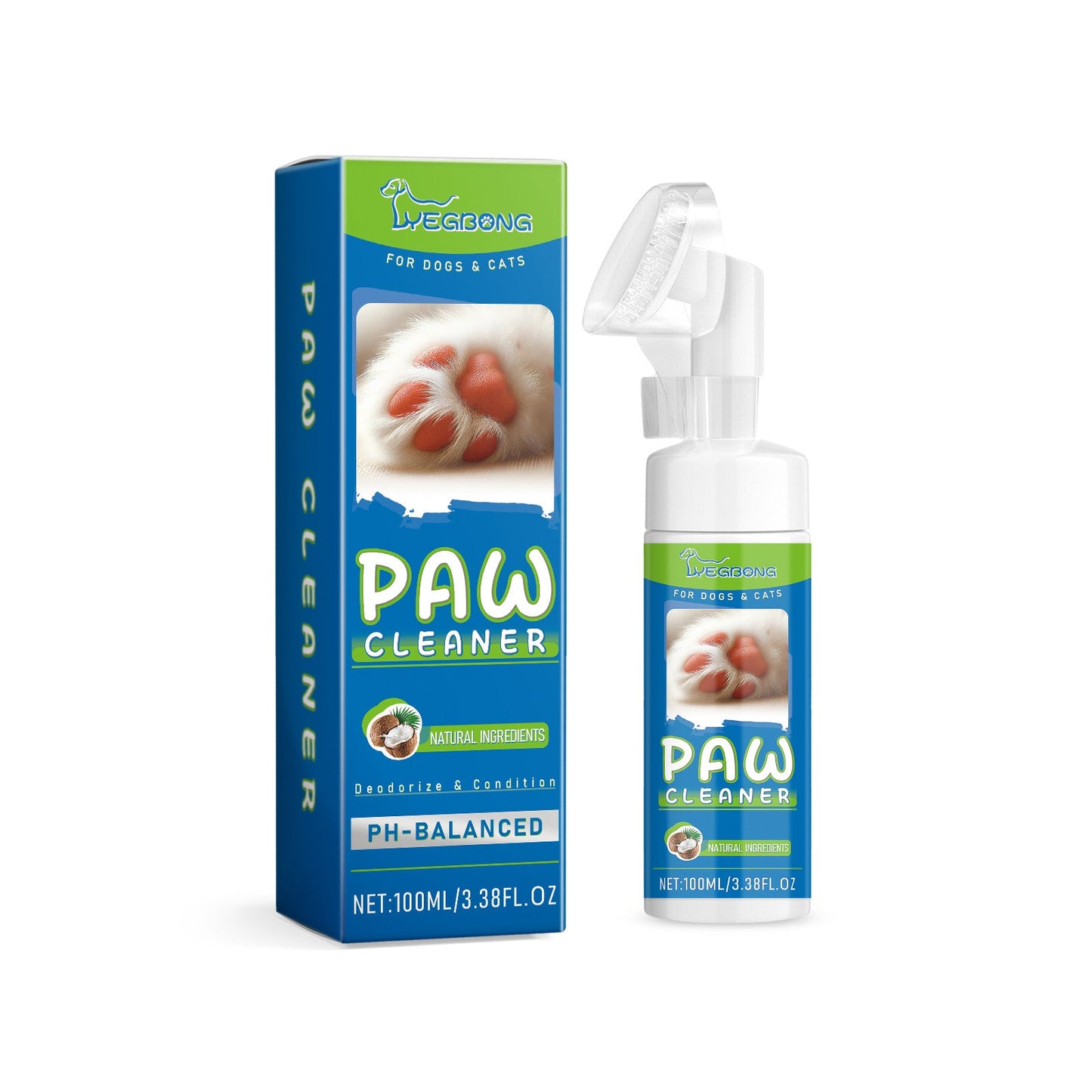 Nettoyant Doux pour Pattes d'Animaux pour Chiens et Chats