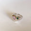 Anillo de Diamante de Circonita de Color Dopamina Love para Mujeres