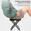 Portable Ultralight Camping Picnic Chair - Doubles as Fishing Stool and Travel Seat with Fishing Tool Holder - Korvel
