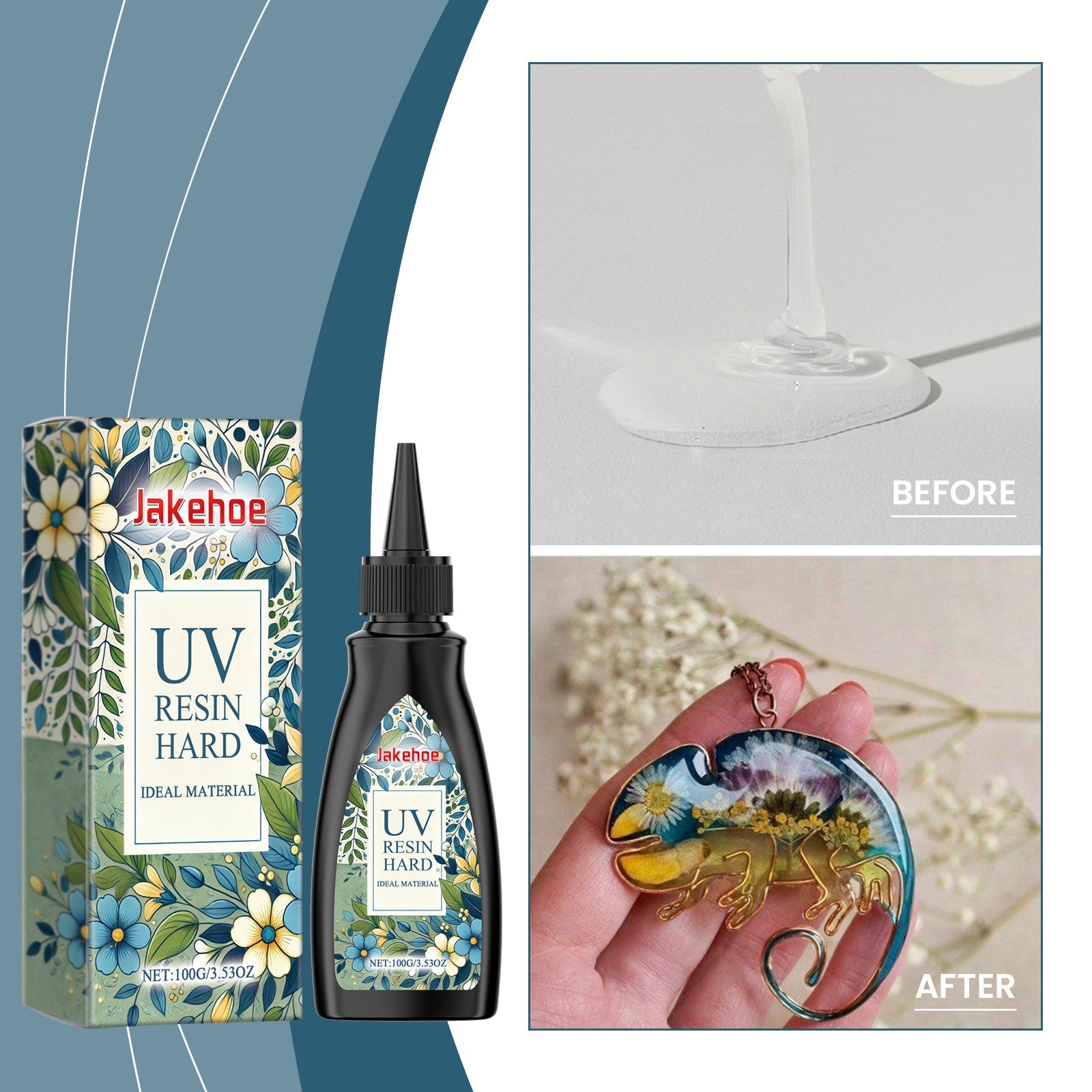 Resin Glue, High Transparent Resin Drop Glue Diy Hand-Made Shadowless Glue Quick Dry Drop Glue - Korvel