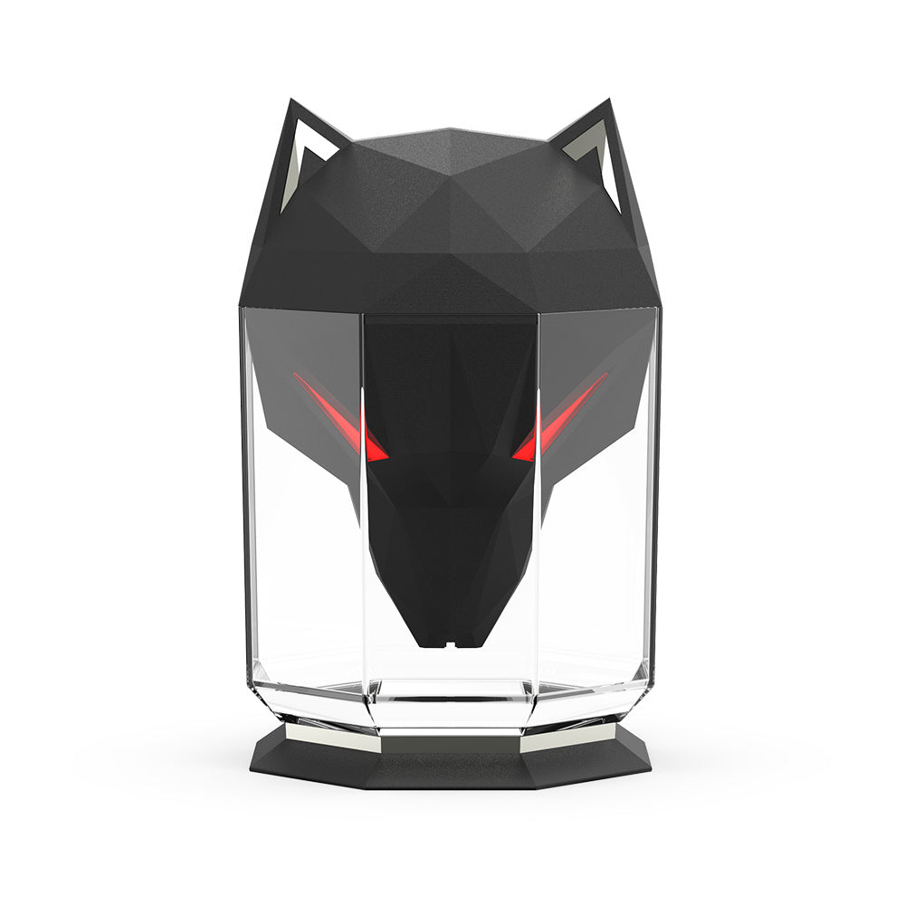 Desktop Wolf Humidifier Large Capacity Household Air Nebulizer Heavy Fog Humidifier Ornament - Korvel